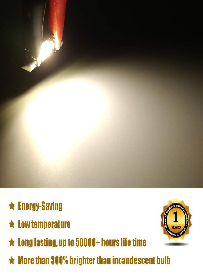 iBrightstar مصابيح iBrightstar LED فائقة السطوع 9-30 فولت DE3175 DE3021 خالية من الأخطاء 1.25 بوصة 31 مم لإضاءة الخرائط الداخلية وإضاءة لوحة الترخيص، أبيض دافئ (4500 كلفن) - Image 2